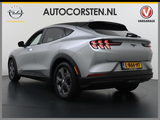 Ford MUSTANG Mach-E RWD 75 kWh Leer (semi-)Autopilot Navi 360-Topview-Camera Adaptive-Cruise-Control Apple Carplay Bang&Olufsen B&O 18" Elektr.A-Klep Connected-Services Bi-Ecc Stoel/Stuur-Verwarmd Park-Assist-PDC-a+v DAB Lane-Assist Keyless-go Autonomous Emergency Bra