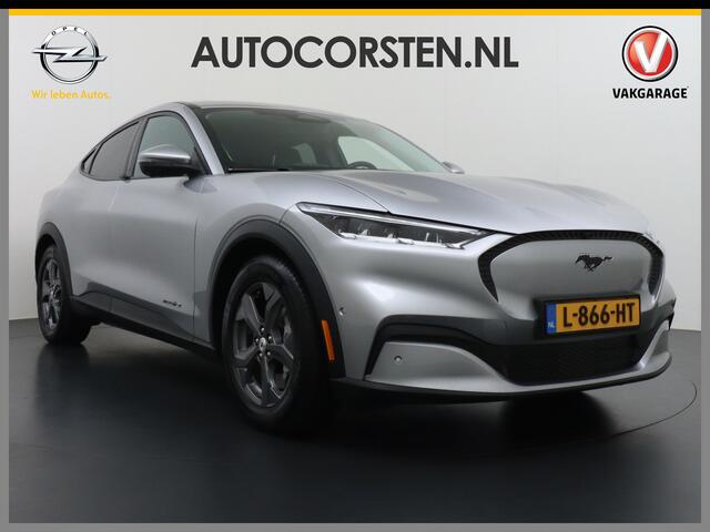 Ford MUSTANG Mach-E RWD 75 kWh Leer (semi-)Autopilot Navi 360-Topview-Camera Adaptive-Cruise-Control Apple Carplay Bang&Olufsen B&O 18" Elektr.A-Klep Connected-Services Bi-Ecc Stoel/Stuur-Verwarmd Park-Assist-PDC-a+v DAB Lane-Assist Keyless-go Autonomous Emergency Bra