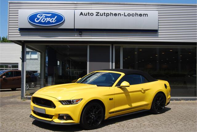 Ford MUSTANG Convertible 5.0 GT NAVI | XENON | YELLOW | V8 | SYNC 3 | STOELVERWARMING - KOELING |
