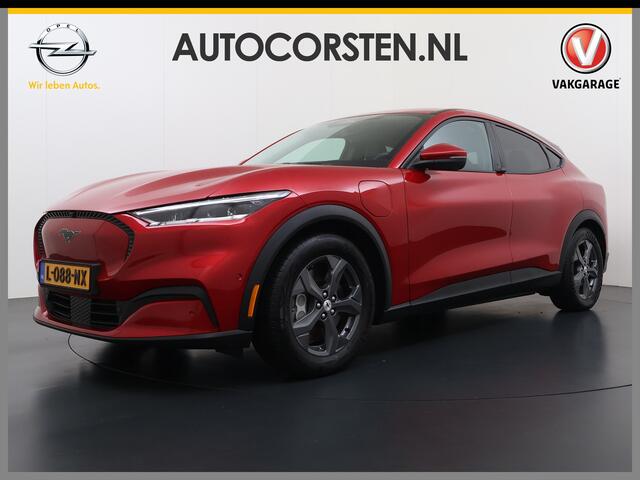Ford MUSTANG Mach-E Extended RWD 98kWh SOH 94% Trekhaak Adap.Cruise B&O-Audio Leder 360°Camera Stoel+Stuurverwarming Navi Ecc Apple Carplay Android Auto Lmv 18" Privacy Glas Pdc Voorruitverwarming DAB Elek.Achterklep Keyless Dodehoekwaarschuwing 1e Eigenaar 750KG Trekgewicht Origineel Nederlandse Auto