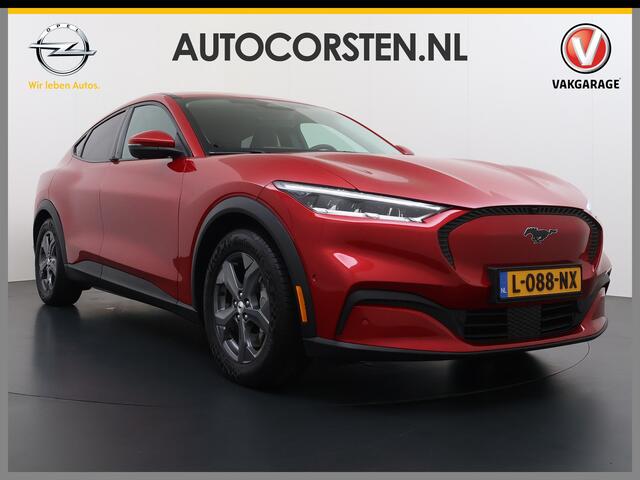 Ford MUSTANG Mach-E Extended RWD 98kWh SOH 94% Trekhaak Adap.Cruise B&O-Audio Leder 360°Camera Stoel+Stuurverwarming Navi Ecc Apple Carplay Android Auto Lmv 18" Privacy Glas Pdc Voorruitverwarming DAB Elek.Achterklep Keyless Dodehoekwaarschuwing 1e Eigenaar 750KG Trekgewicht Origineel Nederlandse Auto