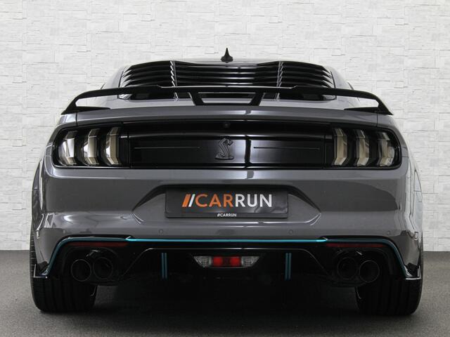 Ford MUSTANG V8 Shelby GT 500 Replica | 450pk | Brembo | EU Auto | ACC | Stoelventilatie | Ex BPM | Prijs incl. Bpm 53850,= | 10-traps Automaat | RVS Sportuitlaat | Fighter Jet Grey |