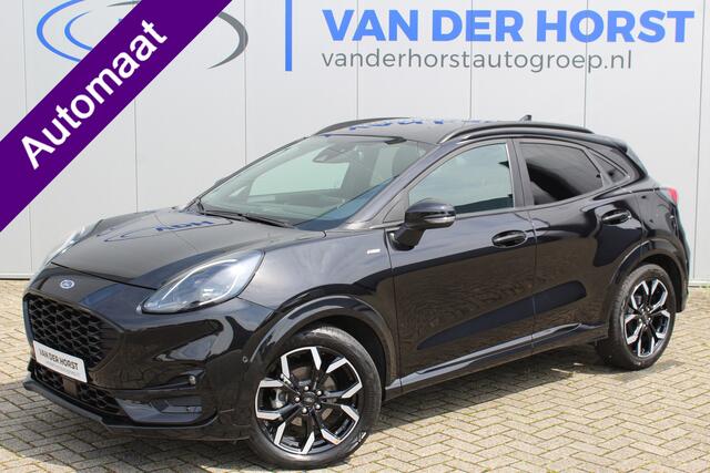 Ford PUMA 1.0-125 pk EcoBoost Mild Hybrid ST-Line X AUTOMAAT ! Gun uzelf het plezier en comfort van een automaat ! Cruise Control, Climate Control, Achteruitrijcamera, Parkeersensoren v+a, metallic lak, LM wielen, Navigatie, Telefoonvoorb., etc.