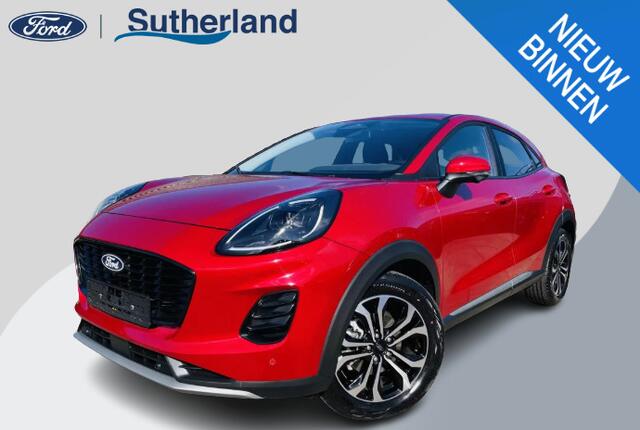 Ford PUMA 1.0 EcoBoost Hybrid Titanium 125pk Nieuw Model! | Fantastic Red | Achteruitrijcamera | Navigatie | Metaal lak | Nieuw te bestellen!