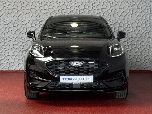 Ford PUMA 1.0 125PK AGATE BLACK HYBRID ST-LINE X ELEK.KLEP NIEUWE AUTO STOEL/STUUR/RUIT VERW. LMV