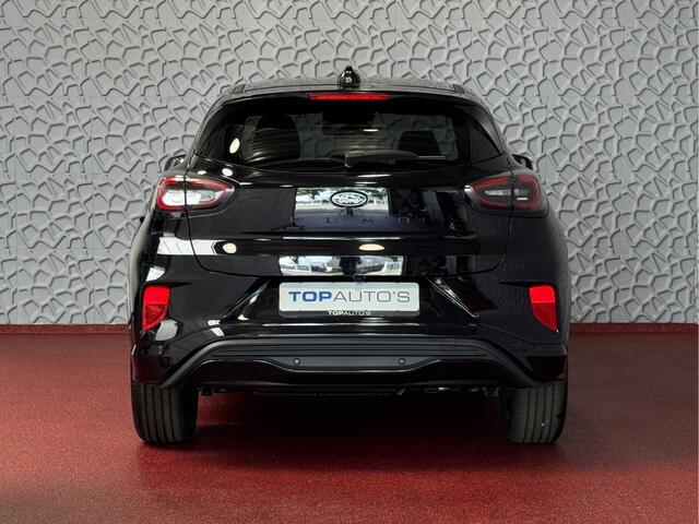 Ford PUMA 1.0 125PK AGATE BLACK HYBRID ST-LINE X ELEK.KLEP NIEUWE AUTO STOEL/STUUR/RUIT VERW. LMV