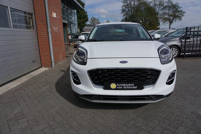 Ford PUMA 1.0 ECOBOOST AUTOMAAT HYBRID TITANIUM OKT 2022 CAMERA NAVI ANDROID-APPLECARPLAY ADAPTIEVE CRUISE CLIMA LED BLUETOOTH PDC V+A 4X PERF ALL SEASON BANDEN ENZ...