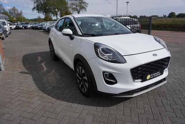 Ford PUMA 1.0 ECOBOOST AUTOMAAT HYBRID TITANIUM OKT 2022 CAMERA NAVI ANDROID-APPLECARPLAY ADAPTIEVE CRUISE CLIMA LED BLUETOOTH PDC V+A 4X PERF ALL SEASON BANDEN ENZ...