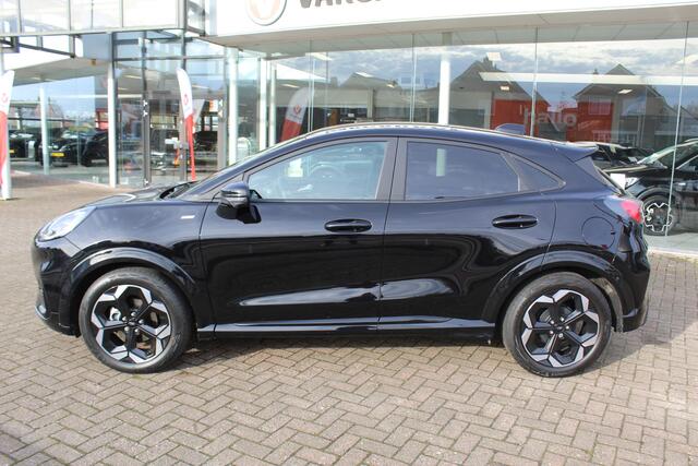 Ford PUMA 1.0-155pk EcoBoost Mild-Hybrid ST-Line X AUTOMAAT. Nieuw model ! Ruim ¤. 7.000,- beneden de nieuwprijs ! Elektr. panodak, Navigatie, Telefoonvoorb., 360gr. camera, Led verl., Stoel-, stuur- en voorraamverw., B&O soundsyst., Apple Carplay/Android Auto, Af