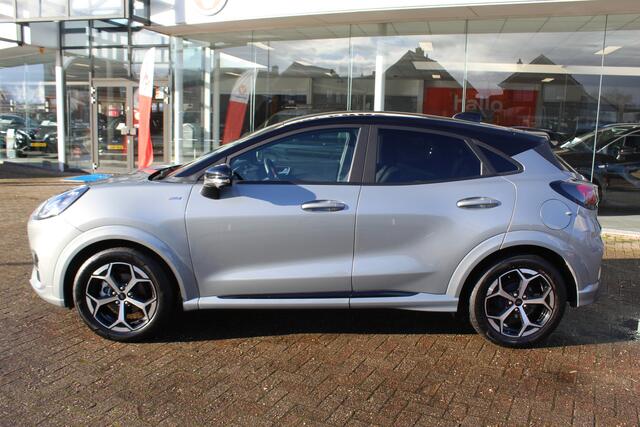 Ford PUMA 1.0 EcoBoost Hybrid ST-Line , 125PK , Hoge Zit Navigatie , Climate control , Adap. Cruise control , 360graden camera Stoel,Stuur en Voorruitverwarming , Blind Spot