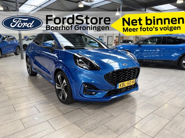 Ford PUMA EcoBoost Hybrid 155 pk ST-Line | Pano | Winter Pack | Camera | LED | 19" | Adapt. cruise | 100% dealer onderh.