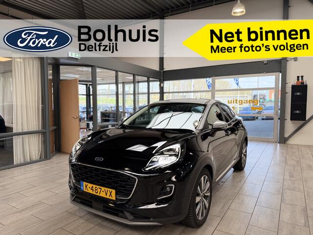 Ford PUMA EcoBoost Hybrid 125pk Titanium X | Dealer onderhouden | Winterpack | Adapt Cruise | Dodehoek detectie | Elek. achterklep | B&O | All-Seasons |