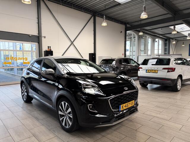 Ford PUMA EcoBoost Hybrid 125pk Titanium X | Dealer onderhouden | Winterpack | Adapt Cruise | Dodehoek detectie | Elek. achterklep | B&O | All-Seasons |