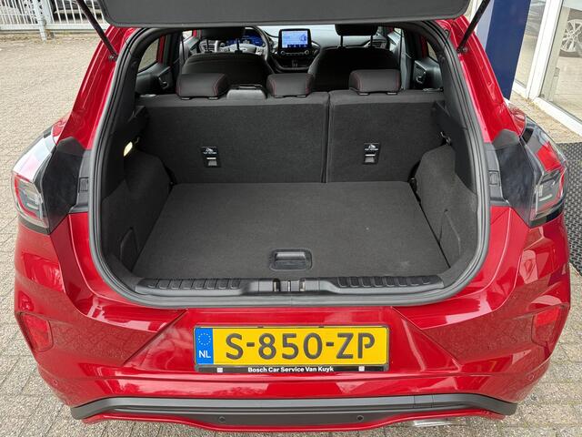 Ford PUMA 1.0 EcoBoost Hybrid ST-Line / 125 Pk / Automaat / Dealer-Onderhouden / Digitaal Dashboard / LED / DAB / Navi / Apple-Carplay&Android-Auto / Stoel+Stuurverwarming / Draadloze telefoonlader / Airco / Cruise-Control / Lane-Assist / ELKTR-Pakket / PDC Achter 