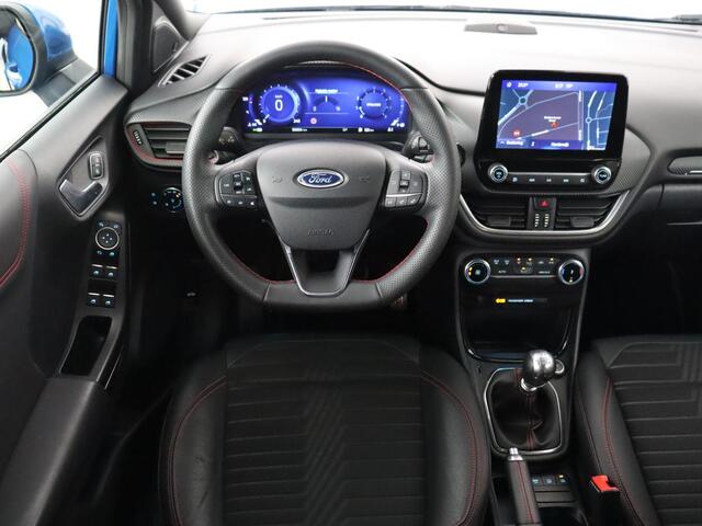Ford PUMA 1.0 EcoBoost Hybrid ST-Line X | Carplay | B&O Sound | Navigatie | Half leder | Climate control | Full LED | Digital Cockpit | Cruise control | Parkeerhulp | Bluetooth | Getint glas