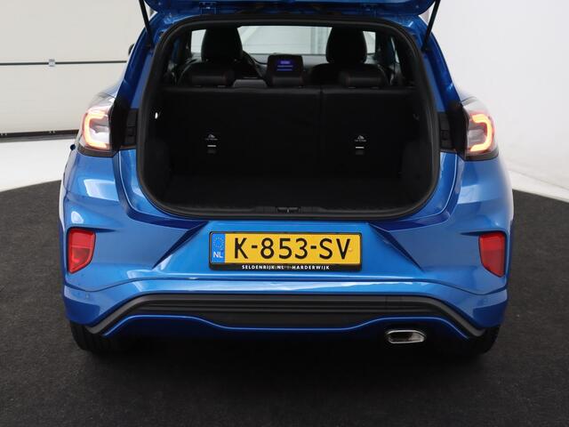 Ford PUMA 1.0 EcoBoost Hybrid ST-Line X | Carplay | B&O Sound | Navigatie | Half leder | Climate control | Full LED | Digital Cockpit | Cruise control | Parkeerhulp | Bluetooth | Getint glas