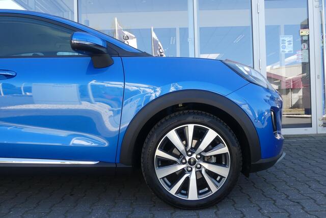 Ford PUMA 1.0 EcoBoost Hybrid Titanium X TREKHAAK AFNEEMBAAR (1.100KG), WINTER PACK, ADAPT. CRUISE, CLIMA, NAVI, CAMERA, PDC V&A, APPLE CARPLAY/ANDROID AUTO, BLIS, B&O, LANE ASSIST, 92.386KM