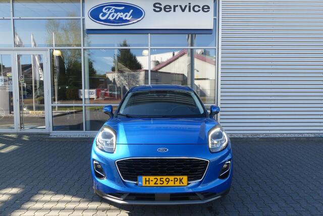 Ford PUMA 1.0 EcoBoost Hybrid Titanium X TREKHAAK AFNEEMBAAR (1.100KG), WINTER PACK, ADAPT. CRUISE, CLIMA, NAVI, CAMERA, PDC V&A, APPLE CARPLAY/ANDROID AUTO, BLIS, B&O, LANE ASSIST, 92.386KM