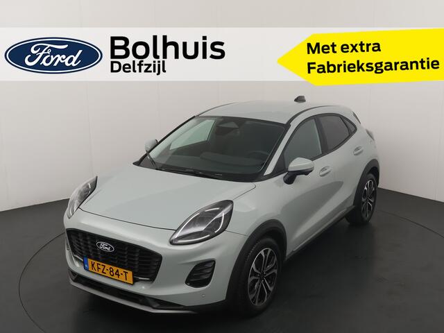 Ford PUMA EcoBoost Hybrid 125pk Titanium | Winterpack | Adapt. Cruise | Dodehoek detectie | 360 Camera | All-season banden | Fabr. Gar. t/m 01-2029 |