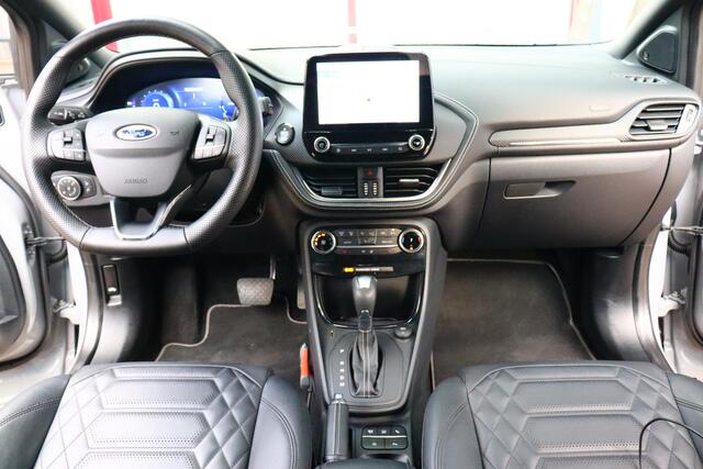 Ford PUMA 1.0 EcoBoost Hybrid ST-Line Vignale O.a: Afn. trekhaak, Vol leder, Stoel-/stuur verw., Camera, Key-Less, Elktr. achterklep, Etc... Rijklaar! All-in prijs!