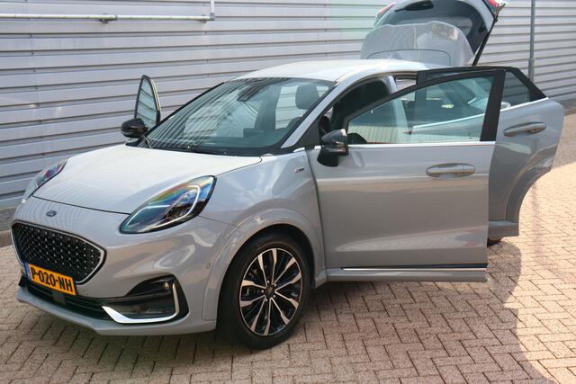 Ford PUMA 1.0 EcoBoost Hybrid ST-Line Vignale O.a: Afn. trekhaak, Vol leder, Stoel-/stuur verw., Camera, Key-Less, Elktr. achterklep, Etc... Rijklaar! All-in prijs!