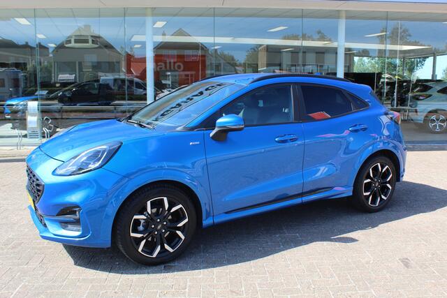 Ford PUMA 1.0 EcoBoost Hybrid ST-Line X , 125pk Navigatie , Climate control , Cruise control , Bluetooth Stuur , Stoel en Voorruitverwarming , Parkeersensoren achter