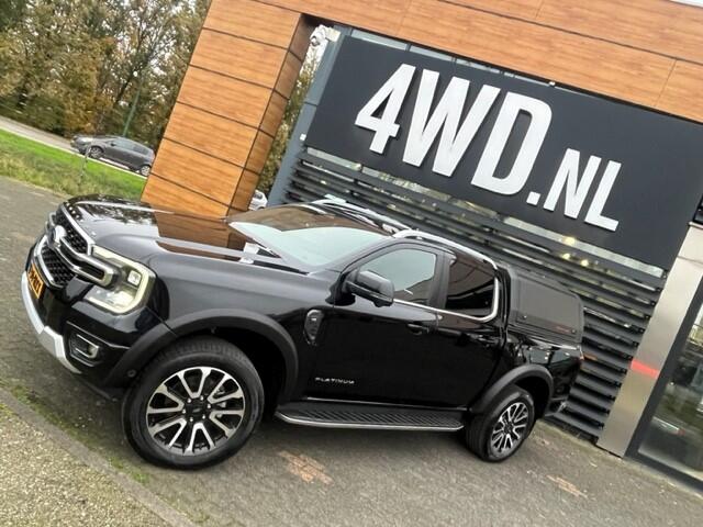 Ford RANGER 3.0 V6 AUT 240 PK 4X4 EURO 6 VAN 3500KG PLATINUM BPM VRIJ ! 2024 V.A ¤ 63.900 EXCL LAATSTE KANS VOOR BPM VRIJE BEDRIJFSAUTO - LEDER-NAVI CLIMA ADAPTIVE CRUISE - 3500 KG TREKKRACHT afgebeelde multi functionele hardtop en lades tegen meerprijs . we richten