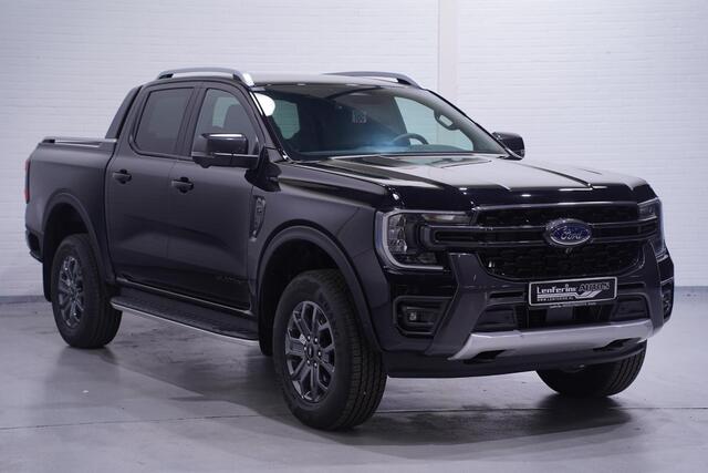 Ford RANGER 2.0 TDCi 205 pk Wildtrack Aut. 2-Zits Navi, LED Leder Zwart, 360 Camera, Adapt. Cruise, 18" LMV, Trekhaak 3.500 kg, Nieuw