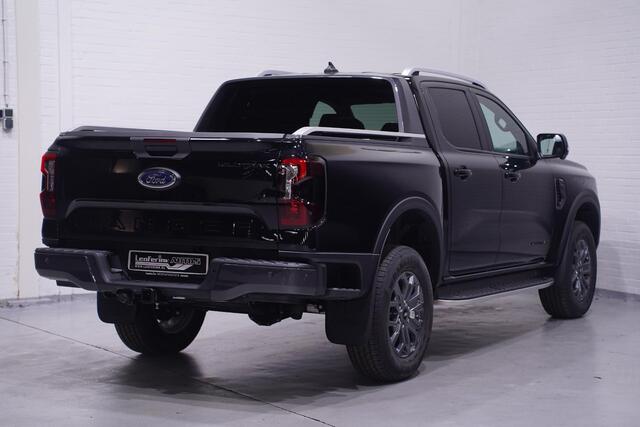 Ford RANGER 2.0 TDCi 205 pk Wildtrack Aut. 2-Zits Navi, LED Leder Zwart, 360 Camera, Adapt. Cruise, 18" LMV, Trekhaak 3.500 kg, Nieuw