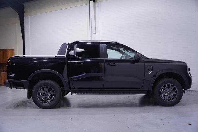 Ford RANGER 2.0 TDCi 205 pk Wildtrack Aut. 2-Zits Navi, LED Leder Zwart, 360 Camera, Adapt. Cruise, 18" LMV, Trekhaak 3.500 kg, Nieuw