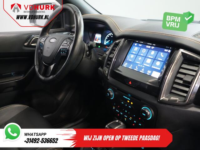 Ford RANGER 2.0 EcoBlue 215 pk Aut. Wildtrak Supercab/ 4x4/ Adapt.Cruise/ Leder/ 3.5T trekverm./ Bi-Xenon/ Stoelverw./ Voorruitverw./ Climate/ Navi/ Carplay/ LMV/ PDC/ Trekhaak