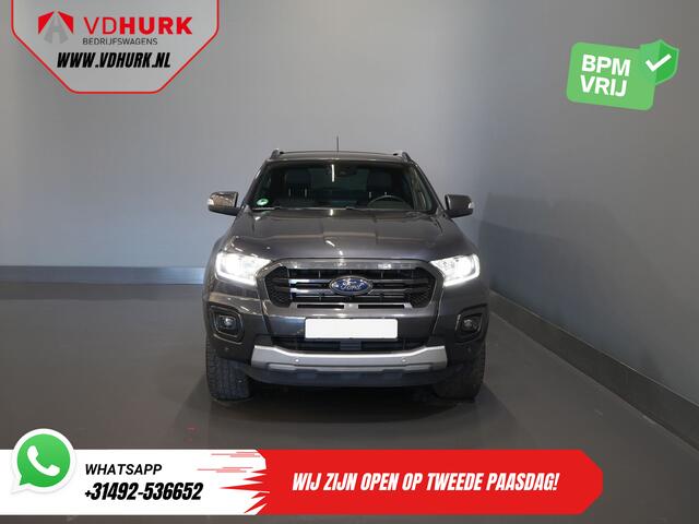 Ford RANGER 2.0 EcoBlue 215 pk Aut. Wildtrak Supercab/ 4x4/ Adapt.Cruise/ Leder/ 3.5T trekverm./ Bi-Xenon/ Stoelverw./ Voorruitverw./ Climate/ Navi/ Carplay/ LMV/ PDC/ Trekhaak
