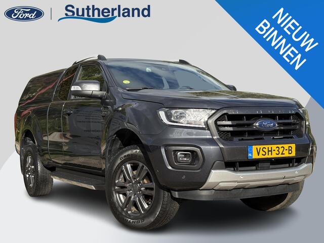 Ford RANGER 2.0 EcoBlue Wildtrak Supercab 214pk Automaat | 3.500kg Trekgewicht | Dichte Opbouw | Lederen Bekleding | Adaptieve Cruise | Dealer onderhouden