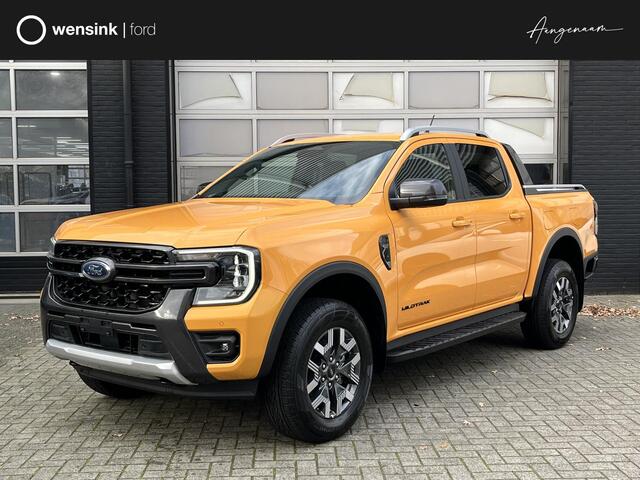 Ford RANGER Wildtrak Double Cab 2.3 PHEV 279pk! 5-pers, 3500kg Trekgewicht, Vol-Leer, Elek. rollertop, Adapt. Cruise control, Direct leverbaar, 0,99% Fin Lease!