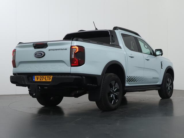 Ford RANGER Stormtrak 2.3 PHEV | 279 PK | DOUBLE CAB | PRO POWER ONBOARD 2.3 kWh | 360 CAMERA | 3500 KG TREKHAAK | ADAPTIEVE CRUISE | LEREN BEKLEDING | NAVIGATIE | STOELVERWARMING | STUURWIELVERWARMING | ELEKRISCHE ROLLER-TOP