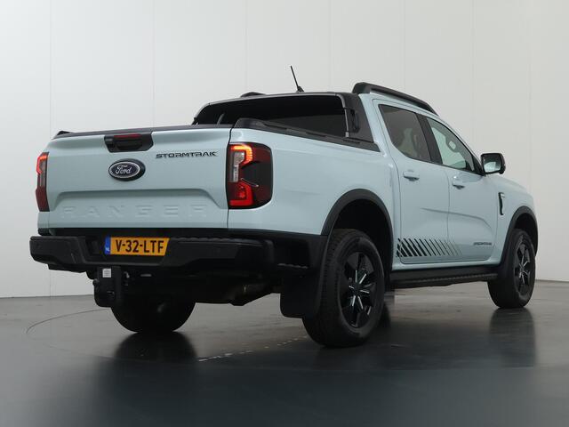 Ford RANGER Stormtrak 2.3 PHEV | 279 PK | DOUBLE CAB | NL AUTO | PRO POWER ONBOARD 2.3 kWh | 360 CAMERA | 3500 KG TREKHAAK | ADAPTIEVE CRUISE | LEREN BEKLEDING | NAVIGATIE | STOELVERWARMING | STUURWIELVERWARMING | ELEKRISCHE ROLLER-TOP