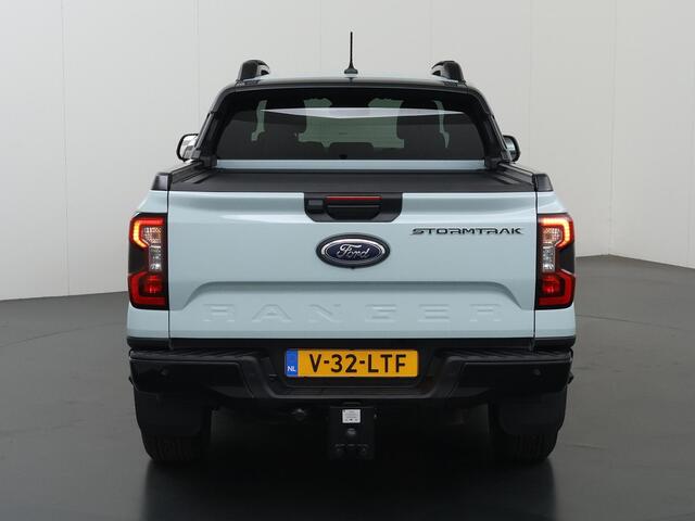 Ford RANGER Stormtrak 2.3 PHEV | 279 PK | DOUBLE CAB | NL AUTO | PRO POWER ONBOARD 2.3 kWh | 360 CAMERA | 3500 KG TREKHAAK | ADAPTIEVE CRUISE | LEREN BEKLEDING | NAVIGATIE | STOELVERWARMING | STUURWIELVERWARMING | ELEKRISCHE ROLLER-TOP