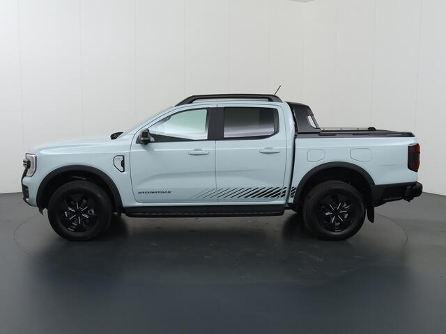 Ford RANGER Stormtrak 2.3 PHEV | 279 PK | DOUBLE CAB | NL AUTO | PRO POWER ONBOARD 2.3 kWh | 360 CAMERA | 3500 KG TREKHAAK | ADAPTIEVE CRUISE | LEREN BEKLEDING | NAVIGATIE | STOELVERWARMING | STUURWIELVERWARMING | ELEKRISCHE ROLLER-TOP