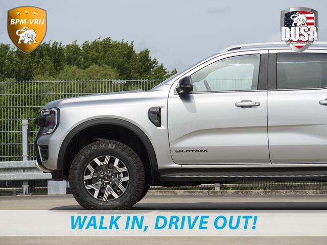 Ford RANGER 2.3L | Wildtrak | PHEV | Liftkit | Raptor Grille | Mud-Tec Rolcover | 3.500kg trekken | Iconic Silver Getoonde accessoires zijn verkrijgbaar tegen meerprijs