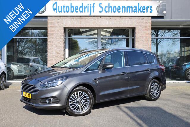 Ford S-MAX 1.5 Titanium 7p. TREKHAAK CAMERA CARPLAY NAVI DAB RUIT+STOELVERW. CRUISE 2xPDC CLIMA 17"LMV ELEK.ACHTERKLEP PARK.ASS. 2xKEYLESS