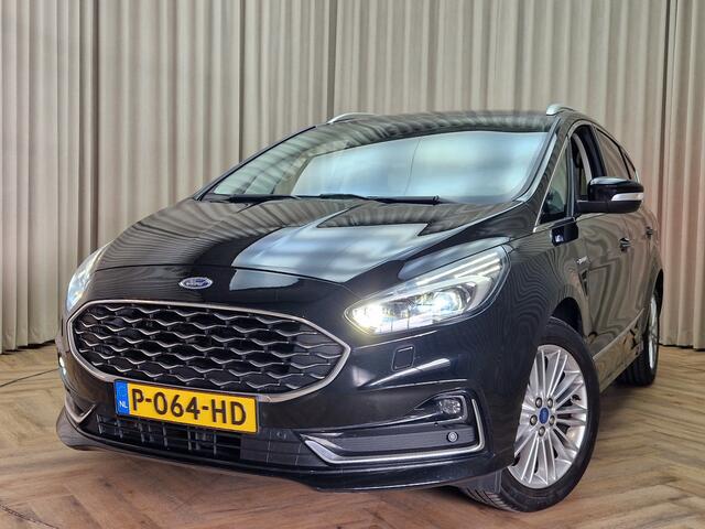 Ford S-MAX Hybrid *VIGNALE* Automaat / Stoelkoeling / Stoel-Stuurverw. / Carplay / Leder / Memory / Camera / Cruise / ECC / 18'' LMV / Dealer Onderhouden