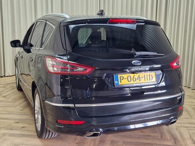 Ford S-MAX Hybrid *VIGNALE* Automaat / Stoelkoeling / Stoel-Stuurverw. / Carplay / Leder / Memory / Camera / Cruise / ECC / 18'' LMV / Dealer Onderhouden