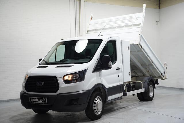 Ford TRANSIT 2.0 TDCI 130 pk L2 Kipper / Open Laadbak Airco, Trekhaak, Kist, LxBxH 280x210x35 cm, 3-Zits