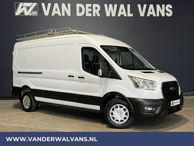 Ford TRANSIT 2.0 TDCI 131pk L2H2 Euro6 Airco | Trekhaak | Imperiaal | Cruisecontrol LED, Trap, Parkeersensoren, Bijrijdersbank