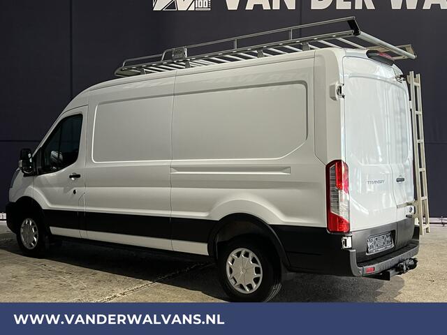 Ford TRANSIT 2.0 TDCI 131pk L2H2 Euro6 Airco | Trekhaak | Imperiaal | Cruisecontrol LED, Trap, Parkeersensoren, Bijrijdersbank