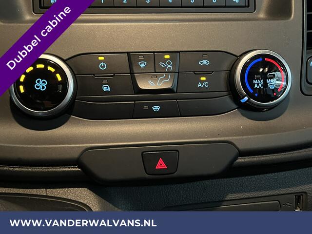 Ford TRANSIT 2.0 TDCI 130pk L3H2 Dubbele cabine Euro6 Airco | 6 Zits | Trekhaak | LED Cruisecontrol, parkeersensoren, verwarmde voorruit