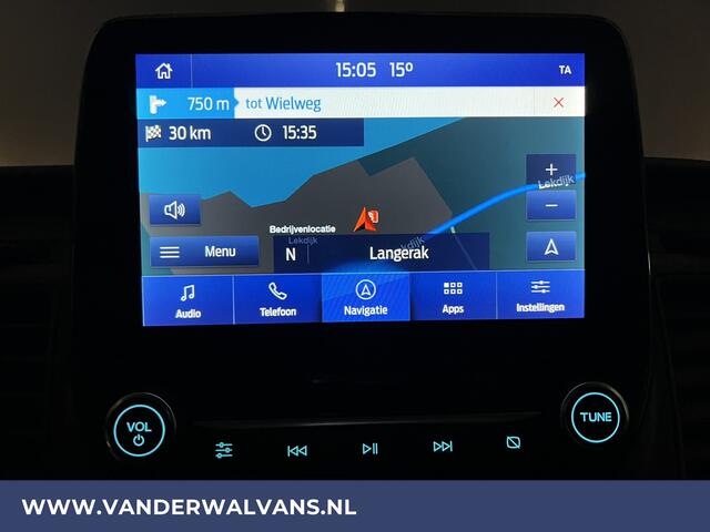 Ford TRANSIT 2.0 TDCI 131pk L3H2 Euro6 Airco | Camera | Navigatie | Apple Carplay Cruisecontrol, LED, Parkeersensoren, Stoelverwarming, Verwarmde voorruit, Bijrijdersbank