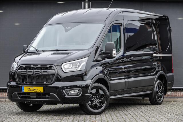 Ford TRANSIT L2H2 2.0Tdci 130Pk | 310 | Raptor Edition | Virtual Cockpit | 360° camera | 2xSchuifdeur | 16'' | Agate Black