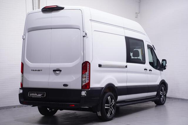 Ford TRANSIT 2.0 TDCi 130 pk Dubbel Cabine va 349,- p/m Navi 18" LMV, Raptor Grille, Treeplanken, Zonneklep, 6-Zits