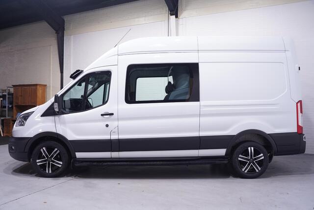 Ford TRANSIT 2.0 TDCi 130 pk Dubbel Cabine va 349,- p/m Navi 18" LMV, Raptor Grille, Treeplanken, Zonneklep, 6-Zits
